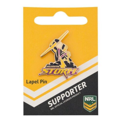 Melbourne Storm NRL Team Logo Collectable Lapel Hat Tie Pin Badge 