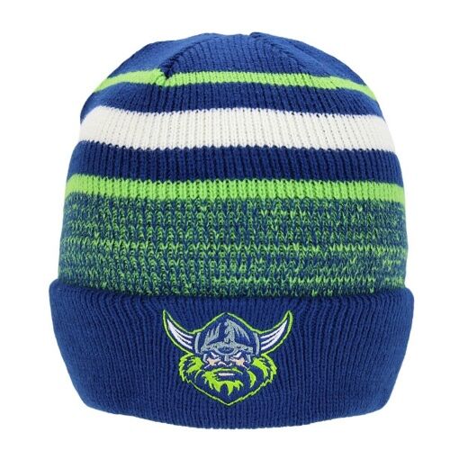 Canberra Raiders NRL Team Acrylic Cluster Beanie Hat With Fleece Lining