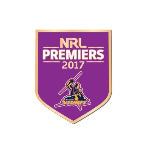 Melbourne Storm NRL 2017 Premiers Purple Logo Lapel Pin Badge