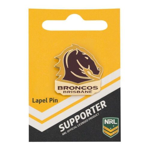 Brisbane Broncos NRL Team Logo Collectable Lapel Hat Tie Pin Badge 