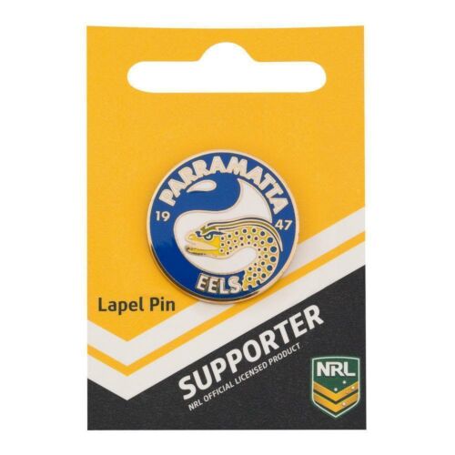 Parramatta Eels Round NRL Team Logo Collectable Lapel Hat Tie Pin Badge