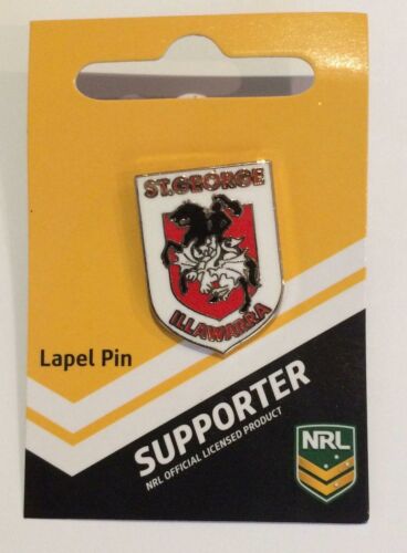 St George Dragons NRL Team Logo Collectable Lapel Hat Tie Pin Badge 