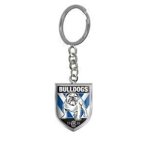 Canterbury Bulldogs NRL Metal Team Logo Key Ring Keyring Chain 