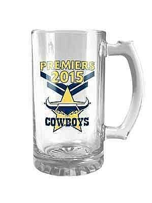 North Queensland Cowboys 2015 NRL Premiers Glass Stein 500ml