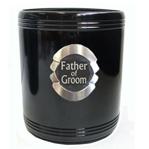 Father of Groom Stainless Steel Can Cooler Stubby Holder Wedding Table Bridal Party Toasting Celebration