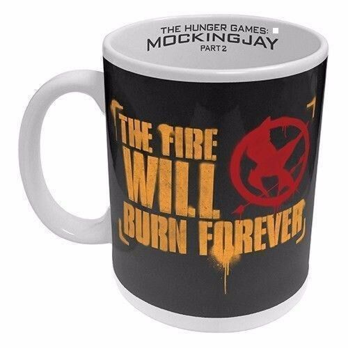 Fire Will Burn Hunger Games Mockingjay Part 2 Ceramic 330mL Coffee Cup Mug        