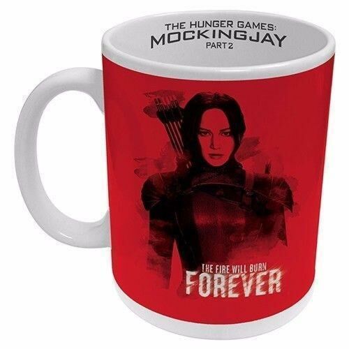 Hunger Games Katniss Red Girl Mockingjay Part 2 Ceramic 330mL Coffee Cup Mug                                