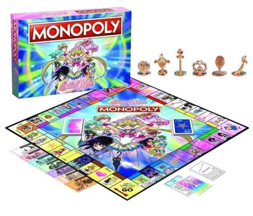 Sailor Moon Collectors Edition Monopoly The Fast Dealing Property Trading Board Game