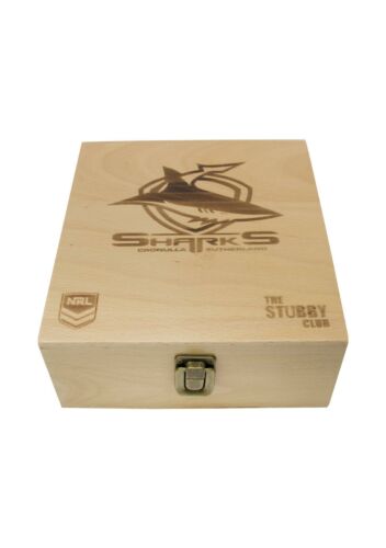 Cronulla Sharks NRL Team Whisky Whiskey Stone Set With Tongs In Gift Box