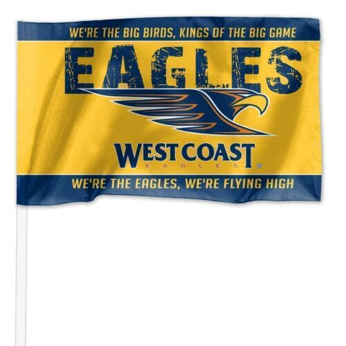 West Caost Eagles AFL Team Logo Car Window Flag