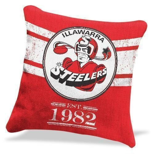 Illawarra Steelers NRL Heritage Logo Cushion Square Pillow