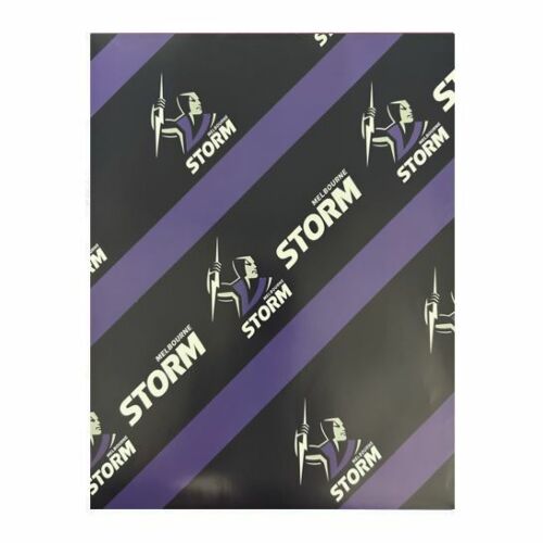 Melbourne Storm NRL Team Logo Gift Birthday Present Wrapping Paper Sheet
