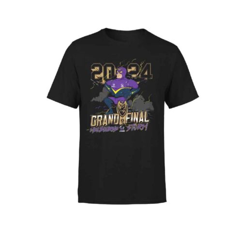 Melbourne Storm 2024 NRL Grand Final Tidwell Cartoon Caricature Mens Adult Tee T-Shirt