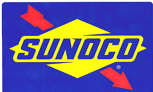  Sunoco Official Fuel of NASCAR Spot Sticker Decal 
