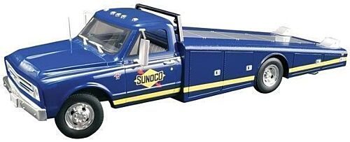 1967 Chevrolet C-30 Blue Sunoco Racing Ramp Truck 1:18 Scale Model Truck