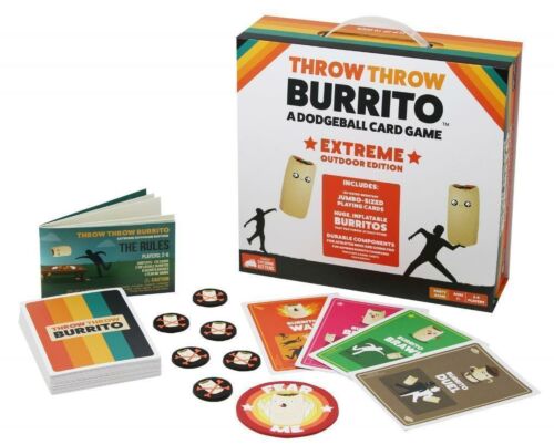 Throw Throw Burrito Extreme Outdoor Edition A Dodgeball Card Game Family Friendly 