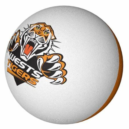 Wests Tigers NRL Team Logo Coloured High Bounce Ball Handball