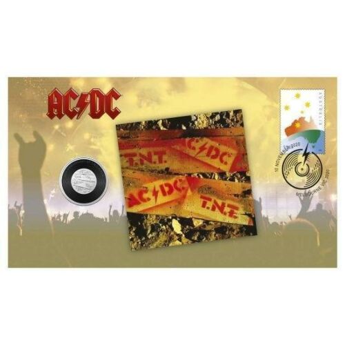 2020 AC/DC TNT Album Stamp & Coin Cover PNC