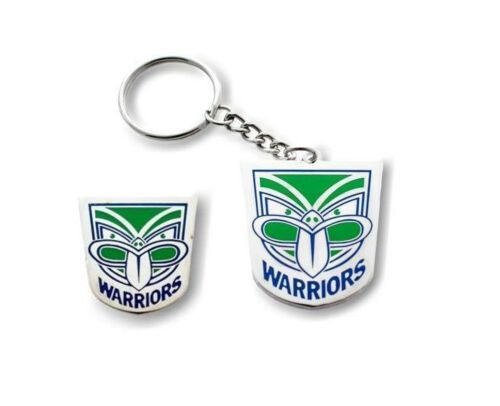Set of 2 New Zealand Warriors NRL Team Heritage Logo Collectable Lapel Hat Tie Pin Badge & Heritage Key Ring Keyring