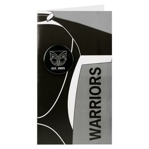 New Zealand Warriors NRL Blank Birthday Gift Card With Badge & Envelope 