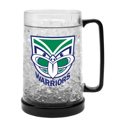 New Zealand Warriors NRL Team Logo Gel Ezy Freeze Mug Stein Drinking Plastic Cup