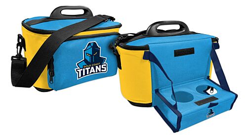 Gold Coast Titans NRL Large Esky Insulated Lunch Cooler Bag With Drinks Tray