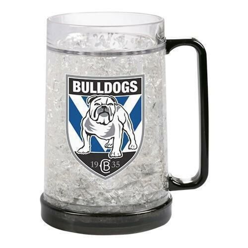Canterbury Bulldogs NRL Team Logo Gel Ezy Freeze Mug Stein Drinking Plastic Cup