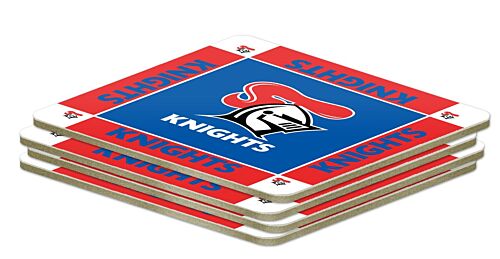 Newcastle Knights NRL Team Logo Pack of 4 Coasters