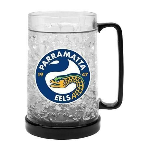 Parramatta Eels NRL Team Logo Gel Ezy Freeze Mug Stein Drinking Plastic Cup