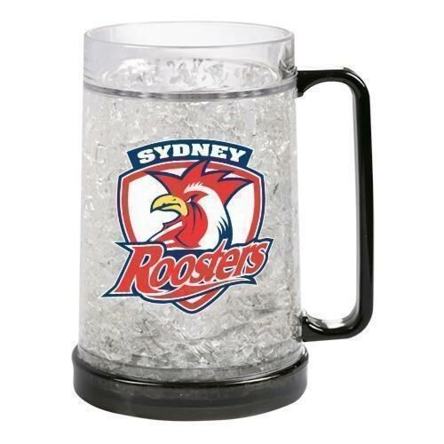 Sydney Roosters NRL Team Logo Gel Ezy Freeze Mug Stein Drinking Plastic Cup