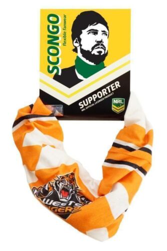 Wests Tigers NRL Scongo Head and Neckwear Tube Bandanna