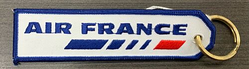 Air France Remove Before Flight Aviation Fabric Keyring Key Ring 