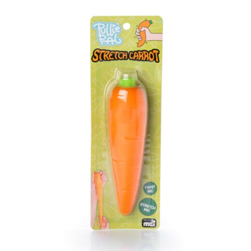 Pullie Pal Stretch Carrot Mouldable Stretchy Stress Toy