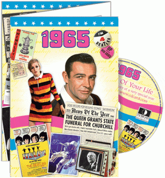 1965 Time Of Your Life - A Fabulous Visual History Of A Very Special Year - Deluxe Greeting Card & Full Length DVD Birthday
