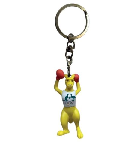 AOC Australian Olympic Committee Team Australia Boxing Kangaroo 3D Mascot Keyring Key Chain