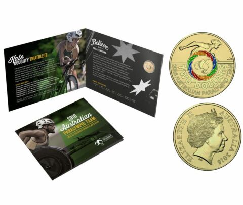 2016 $2 Australian Paralympic Olympic Games Coloured Uncirculated Coin