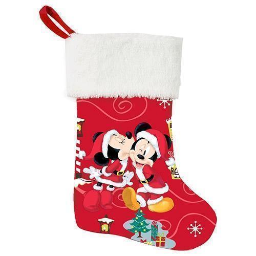Disney Mickey and Minnie Mouse Plush Christmas Stocking