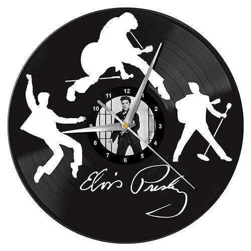 Elvis Presley Silhouette Design Vinyl Wall Clock