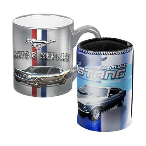 Ford Metallic Coffee Mug & Can Cooler