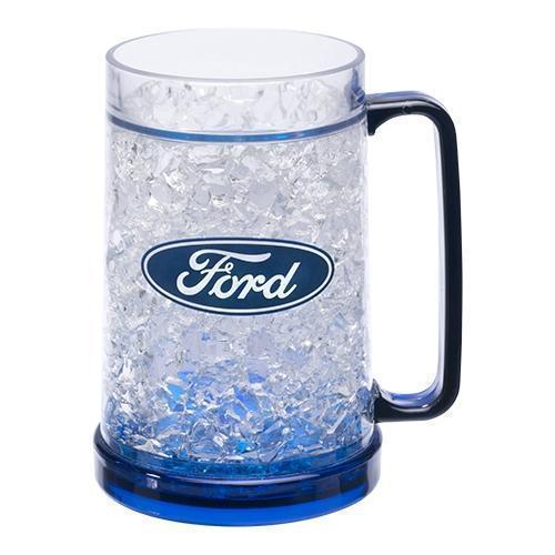 Ford Logo Blue 480ml Ezy Freeze Lenticular Frosty Mug Plastic Glass Cup