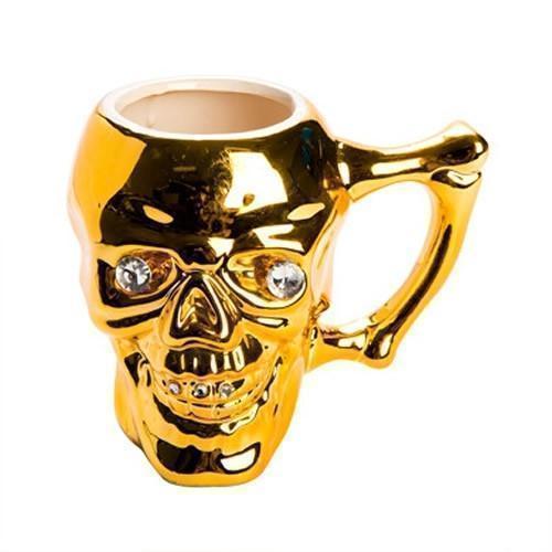 Gold Skull Mug
