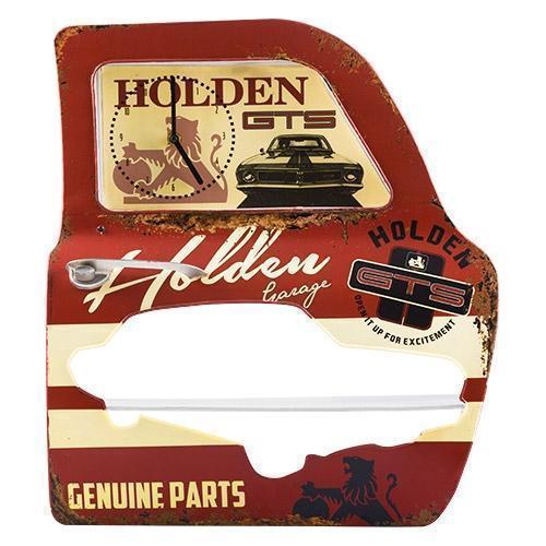 Holden Garage GTS Genuine Parts Metal Wall Shelf With LED Clock