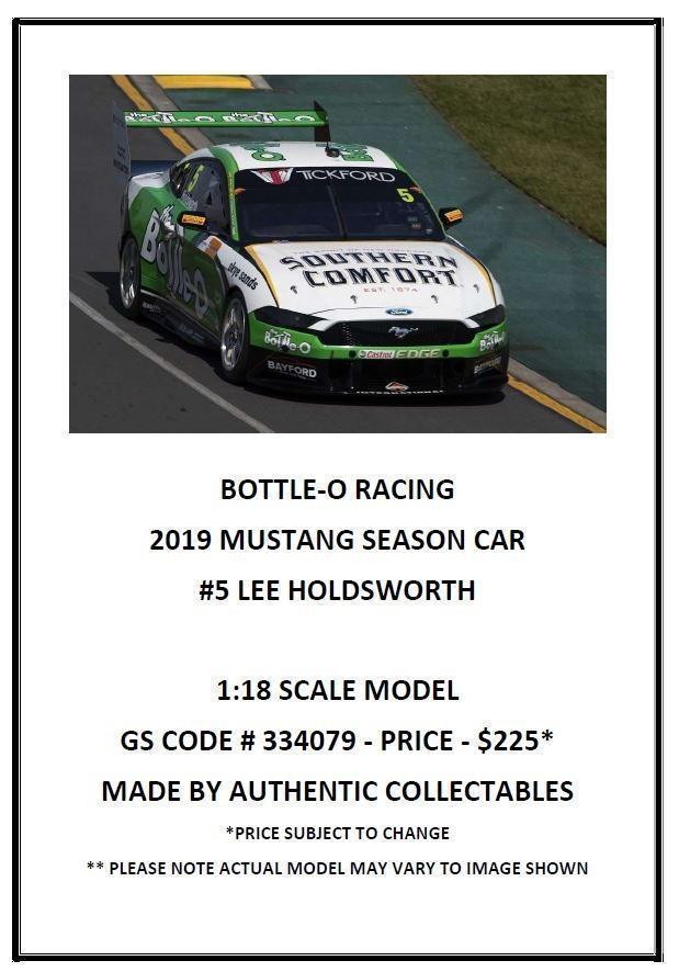 2019 #5 Lee Holdsworth Bottle O Racing Ford Mustang Season Car