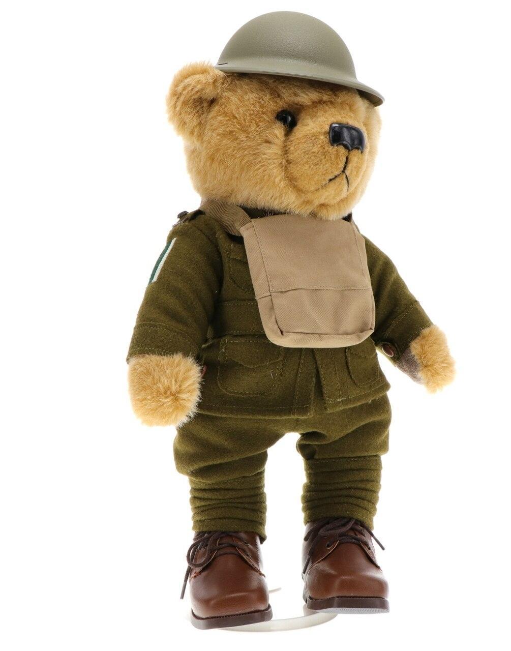Lieutenant Albert Murray The Western Front ANZAC 40cm Digger Bear In Display Box