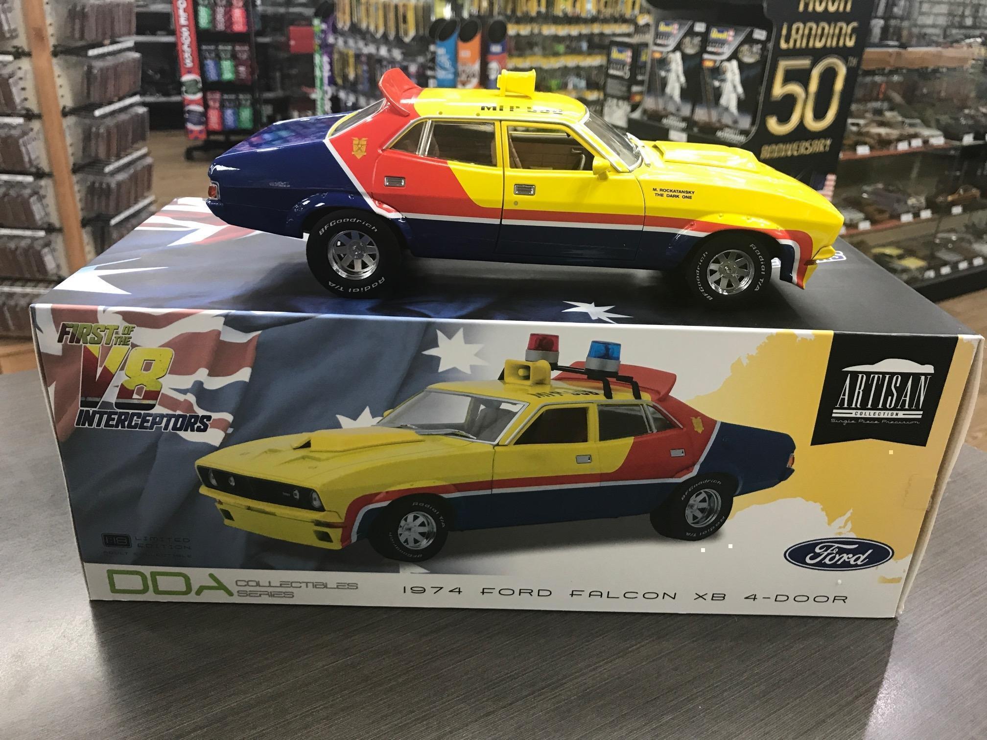 1974 1st Of The V8 Interceptors Ford Falcon Yellow Blue & Red 