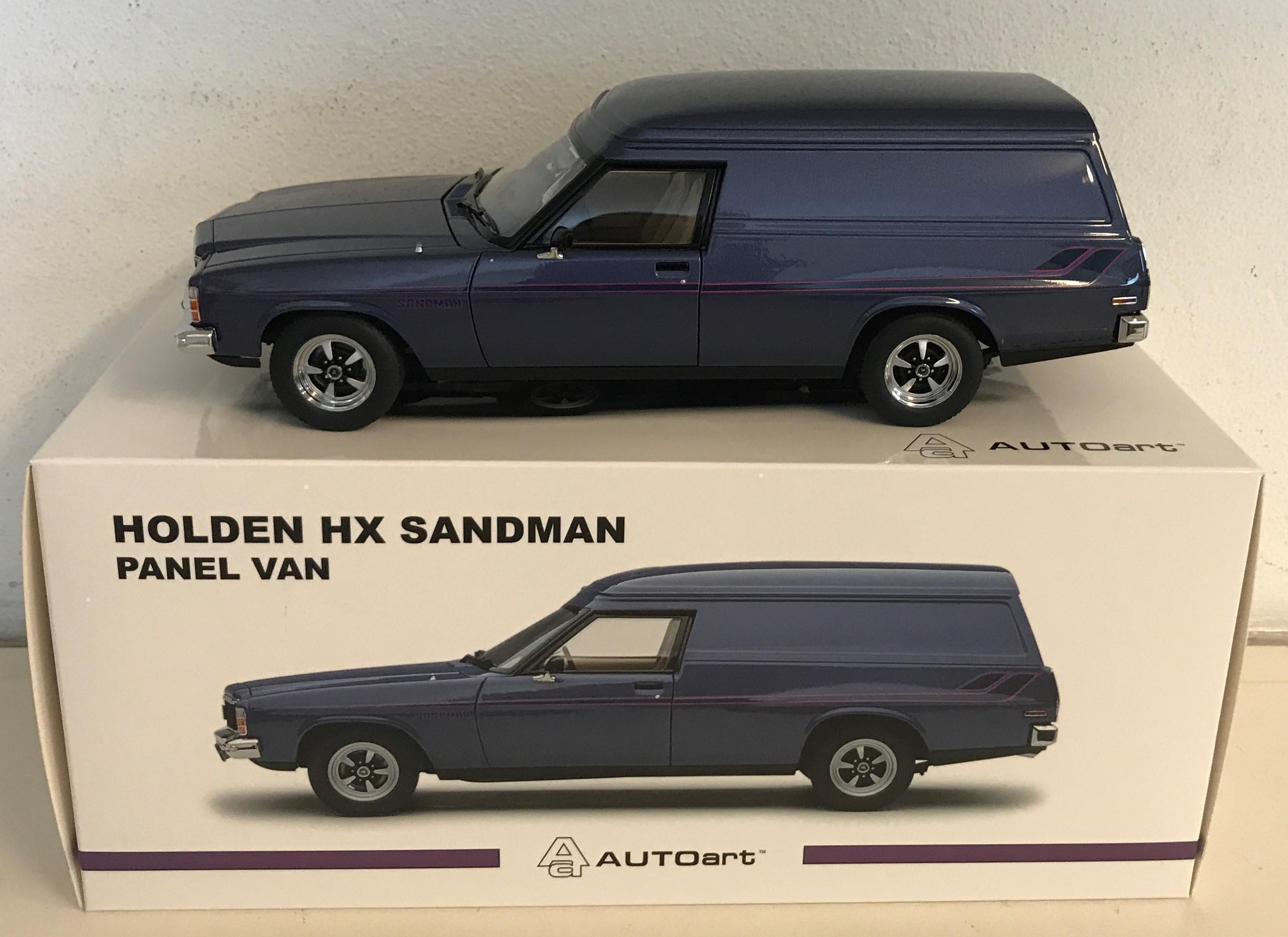 Holden HX Sandman Panel Van Royal Plum Metallic 1:18 Scale Die Cast Model Car