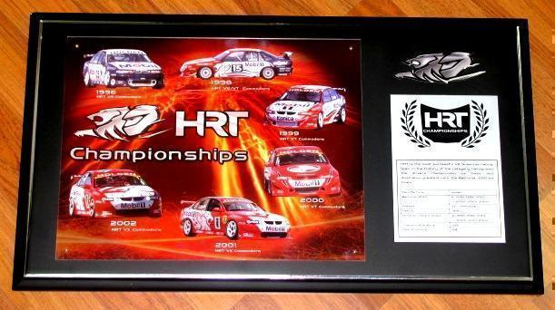 HRT Holden Racing Team Championships Collectable Plaque - Lowndes - Brock - Skaife - Bathurst 1000
