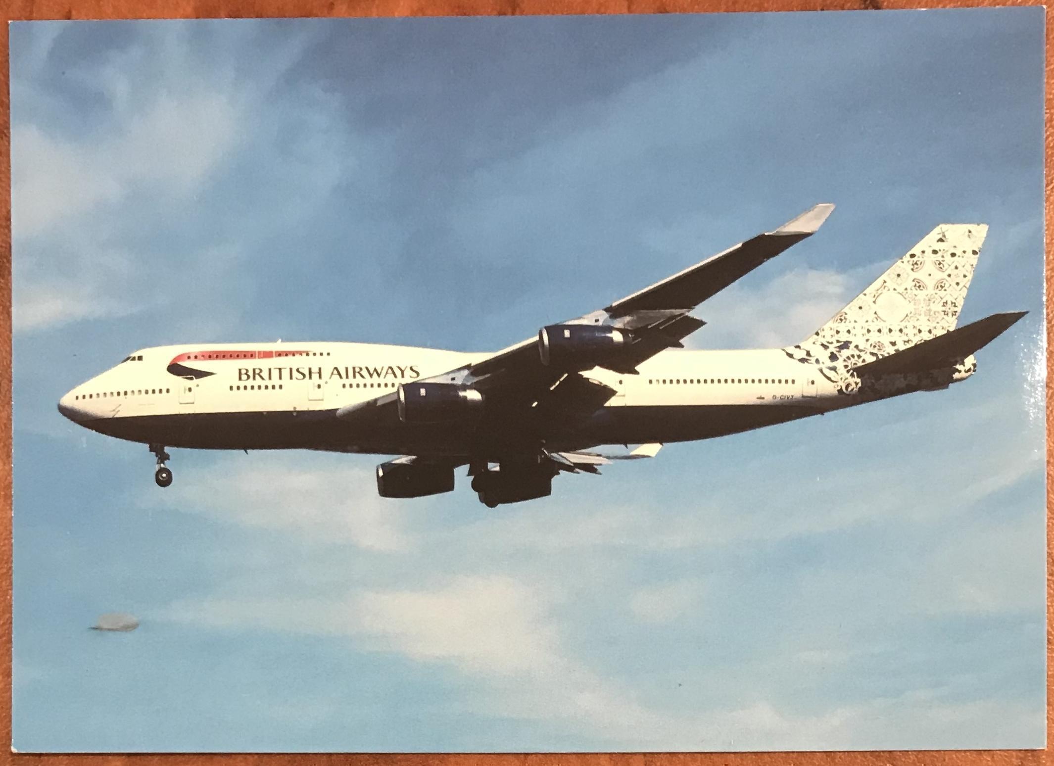 British Airways Original Airline Postcard - Boeing 747-436 2000s
