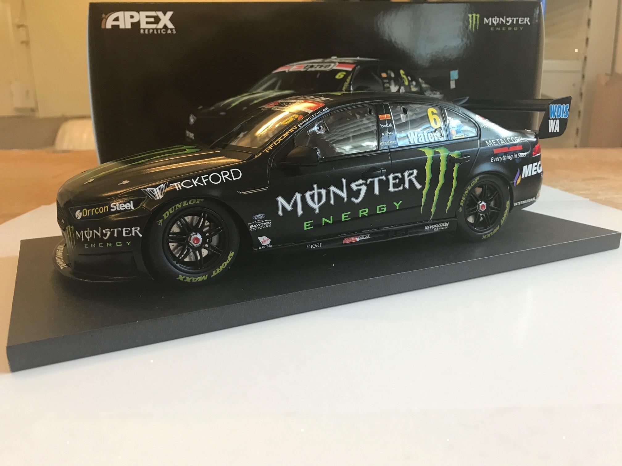 2018 Cam Waters #6 Monster Energy Racing Team  Ford Falcon FGX 1:18 Scale Model Car