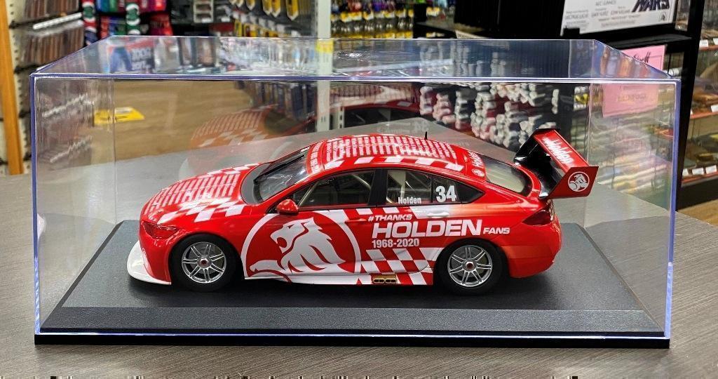 Holden Wins At Bathurst Commemorative Livery 1968-2020 1:18 Scale Model Car + 1:18 Scale Clear Plastic Display Case